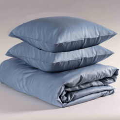 Påslakanset av bambuviskos dubbel Himmelsblå (220x220 cm)