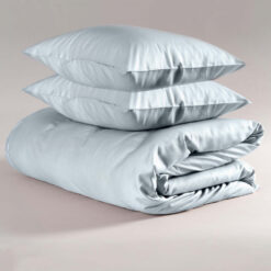 Påslakanset av bambuviskos dubbel ljusblå (220x220 cm)