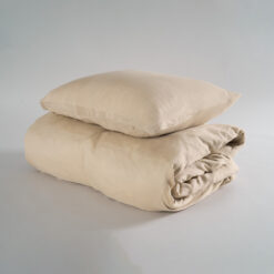 Påslakanset bambuväv Beige 150x210+50x60